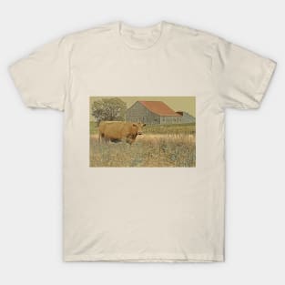 Red Roof and Cow No.1B T-Shirt